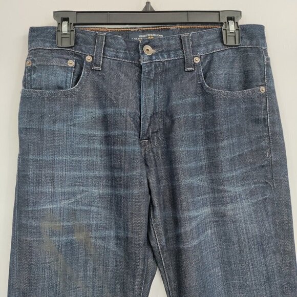 Lucky Brand Original Straight Denim Jeans Mid-Rise Stretch Dark Wash 30 x 30 Men - Picture 2 of 14